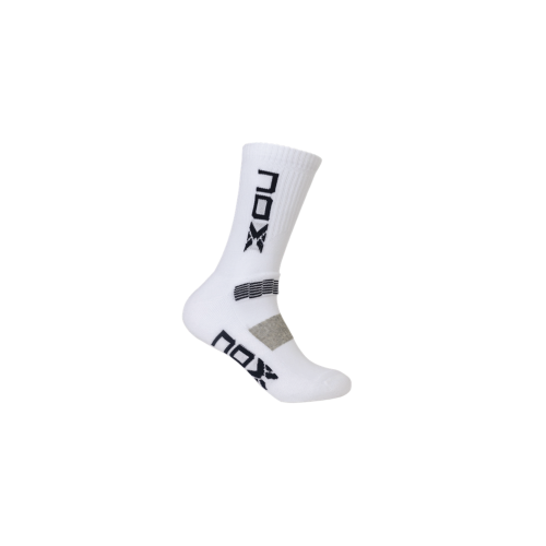 MID LENGTH WHITE WITH BLUE LOGO MEN'S TECHNICAL SOCKS. 39-45 Pack of 6 pairs