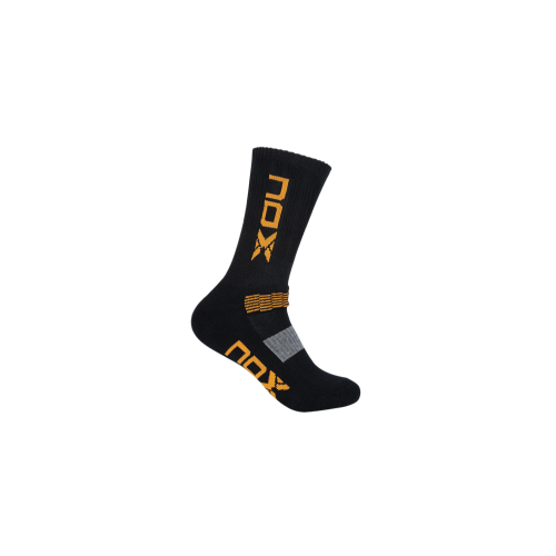 MID LENGTH BLACK WITH ORANGE LOGO MEN'S TECHNICAL SOCKS. 39-45 Pack of 6 pairs